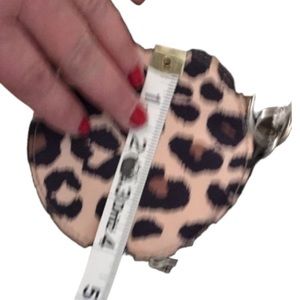 TAYLOR RODEN animal print zip  coin / card case key chain